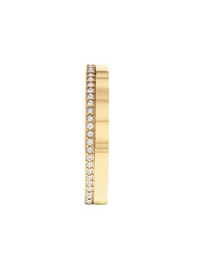 Broqueles de arco Calvin Klein Minimal Linear Family con acabado brillante