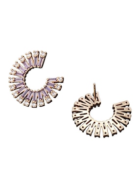 Corto redonda Moon con acabado brillante zirconia