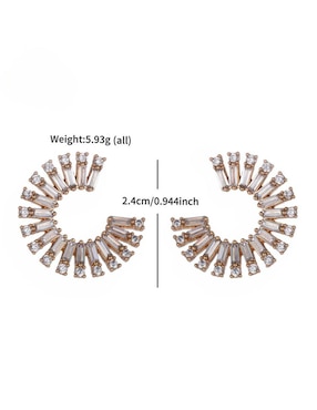 Corto redonda Moon con acabado brillante zirconia