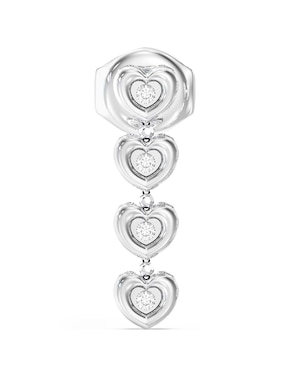 Aretes de corazón Guess con acabado pavé circonita