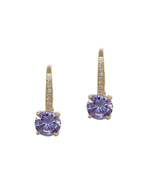 Aretes cortos Carré Glowing de plata P 925 con acabado pavé zirconia