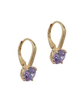 Aretes cortos Carré Glowing de plata P 925 con acabado pavé zirconia