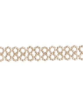 Pulsera Westies con cristal Filigrana Cup con acabado pavé