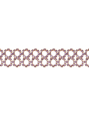 Pulsera Westies cristal Filigrana Cup con acabado pavé