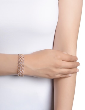 Pulsera Westies cristal Filigrana Cup con acabado pavé