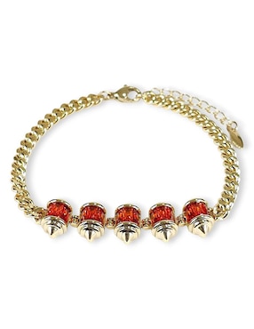Pulsera Og 18 k con acabado baño de oro