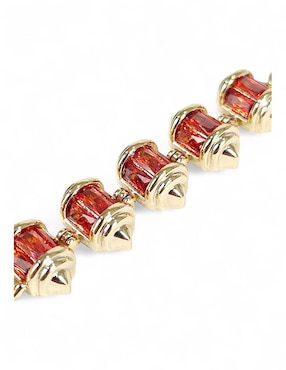 Pulsera Og 18 k con acabado baño de oro
