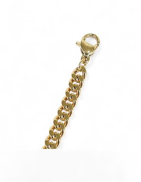 Pulsera Og 18 k con acabado baño de oro