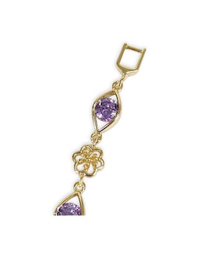 Pulsera Og 18 k con acabado baño de oro