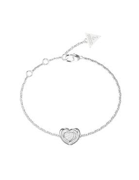 Brazalete guess con circonita love con acabado pavé