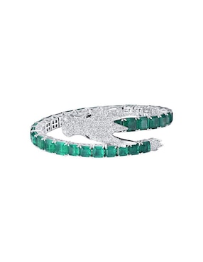 Brazalete Gladkova Joyería de plata P 925 con acabado pavé