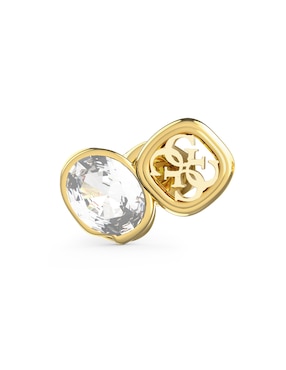 Aretes redondos Guess con acabado pavé circonita