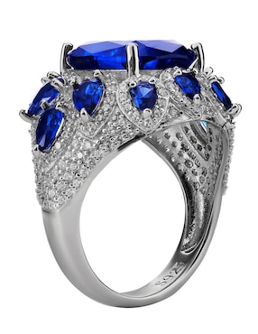 Anillo Gladkova Joyería P 925 de plata zafiro pavé