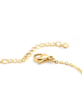 Collar y pulsera de estrella Moon de oro laminado 10 K zirconia