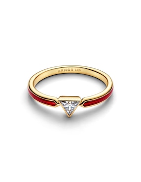Anillo Pandora Marvel Iron Man de plata P 925 zirconia cúbica con acabado baño de oro