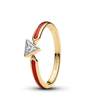Anillo Pandora Marvel Iron Man de plata P 925 zirconia cúbica con acabado baño de oro