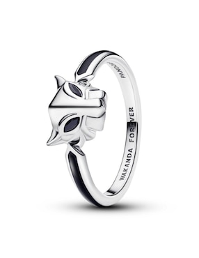 Anillo Pandora Marvel Pantera negra P 925 de plata circonita pulido