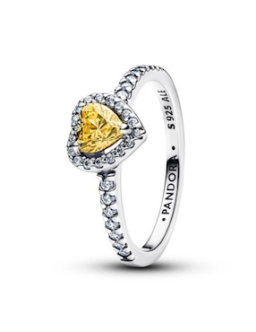 Imagen de producto Anillo de corazón Pandora Timeless P 925 de plata cristal brillante