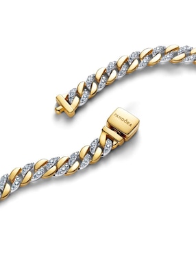 Brazalete Pandora de plata P 925 Timeless con acabado baño de oro