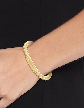 Brazalete Tommy Hilfiger Metal Beads con acabado brillante