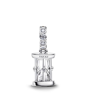 Charm de reloj de arena Pandora moments de plata P 925 zirconia cúbica