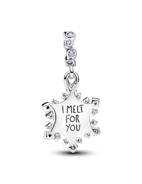 Charm de copo de nieve Pandora moments de plata P 925 zirconia cúbica