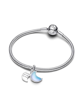 Charm de luna Pandora moments de plata P 925 cristal