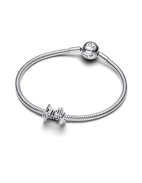 Charm de letrero Pandora family moments de plata P 925 zirconia cúbica