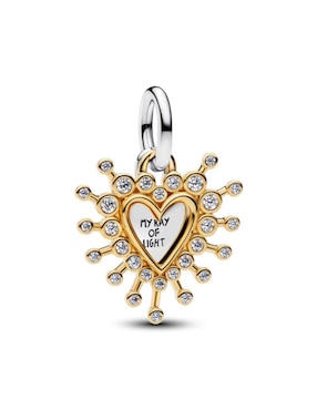 Charm de corazón Pandora moments de plata P 925 zirconia cúbica