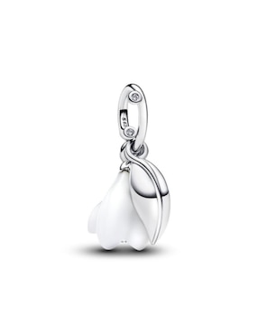 Charm de flor Pandora moments de plata P 925 zirconia cúbica
