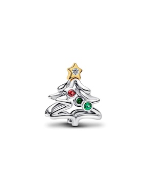 Charm de árbol de navidad Pandora moments de plata P 925 zirconia cúbica