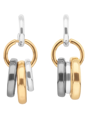 Aretes largos Nine West con acabado brillante