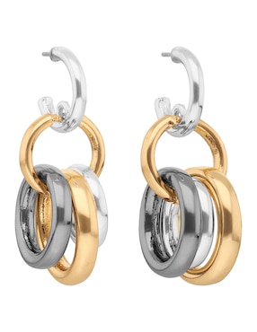 Aretes largos Nine West con acabado brillante