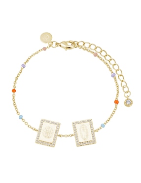 Pulsera Carmela Mía con acabado baño de oro 14 K