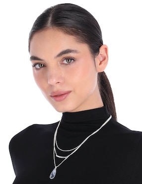 Collar con dije de gota Nine West Key Item