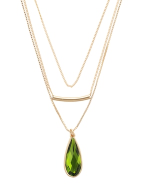 Collar con dije de gota Nine West Key Item
