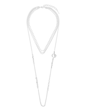 Collar Nine West Textured Baubles