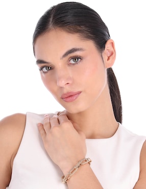 Brazalete Lauren Ralph Lauren con acabado pullido
