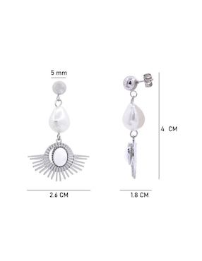 Aretes largos Oro Angelus