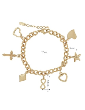 Pulsera Horoz 18 K con acabado chapa de oro