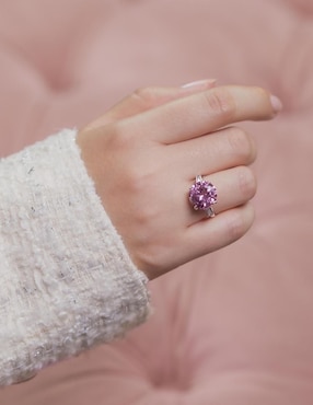 Anillo con gema Natalia Bojalil Luxury P 925 de plata zirconia pulido