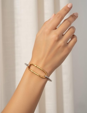 Brazalete Nira 10 k con acabado pulido
