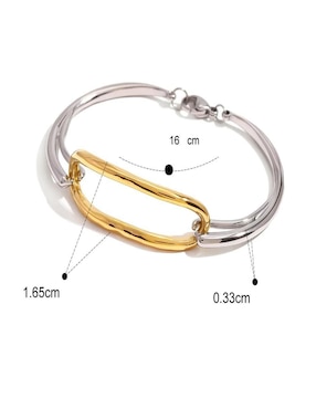 Brazalete Nira 10 k con acabado pulido