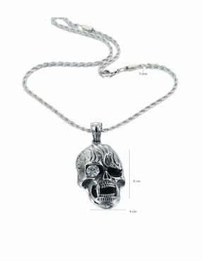 Collar con dije de calavera Nira