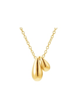 Collar con dije de gota Les Néréides Classic Revisite de plata 18 K