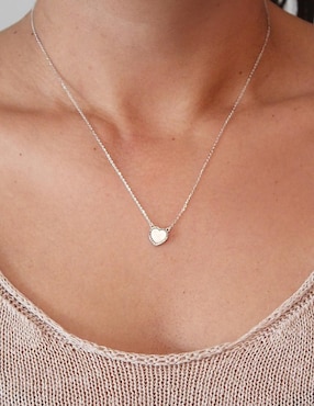 Set de collar y aretes Sofia Blum de plata P 925 circonita