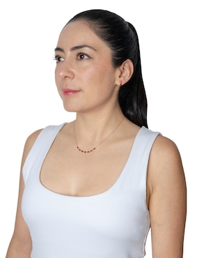 Aretes y collar Carré