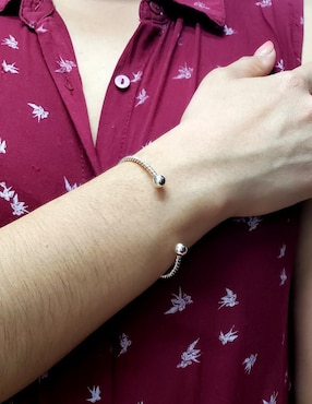 Brazalete Petick de plata p 925 con acabado brillante