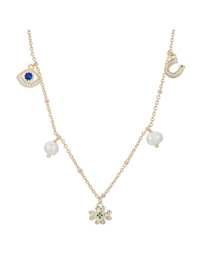Collar Carmela Mía Protección de baño de oro 14 K