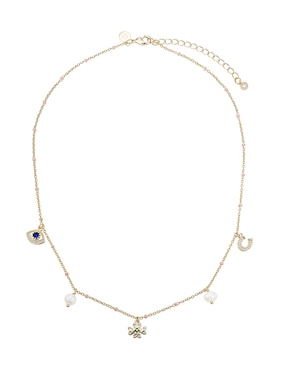 Collar Carmela Mía Protección de baño de oro 14 K
